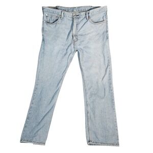 Levi's 505 Jeans Men's 40X30 Blue Regular Fit Light Wash Denim